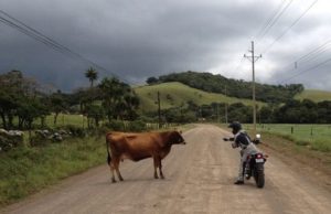 Motorradfahrer in Costa Rica